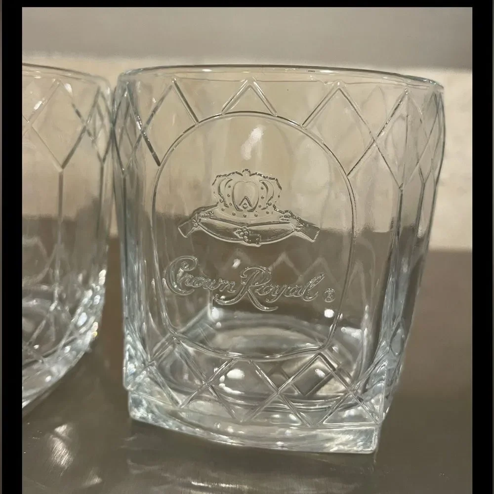 2 Crown Royal Lowball Glasses